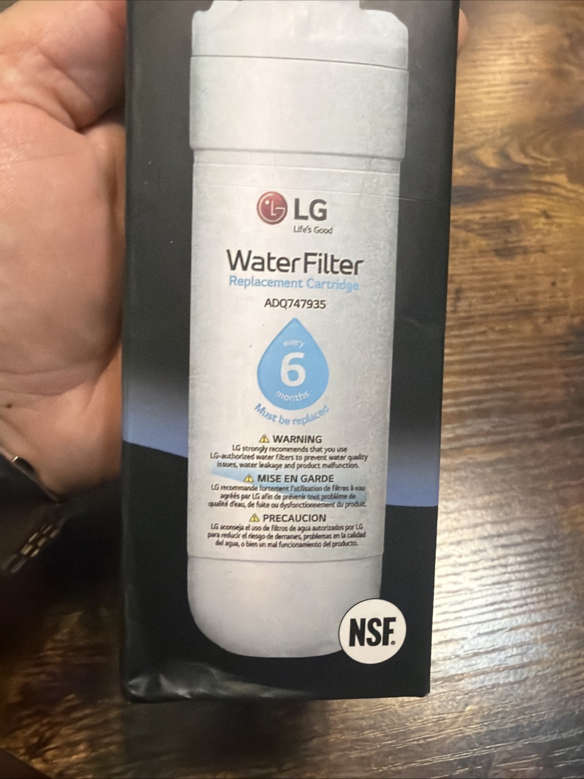 Genuine LG Water Filter Replacement Cartridge LT1000P/PC/PCS – New/ Sealed