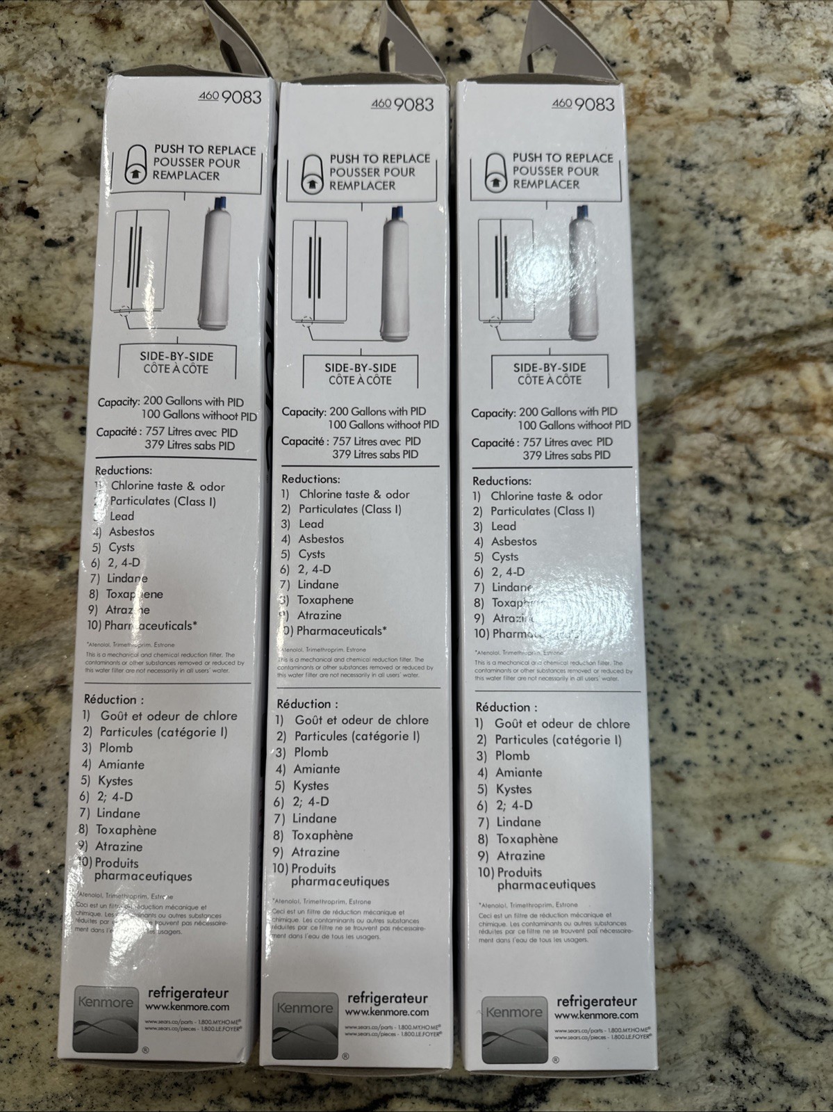 Value 3 Pack! Kenmore 9083 Replacement Refrigerator Cartridge Water Filter