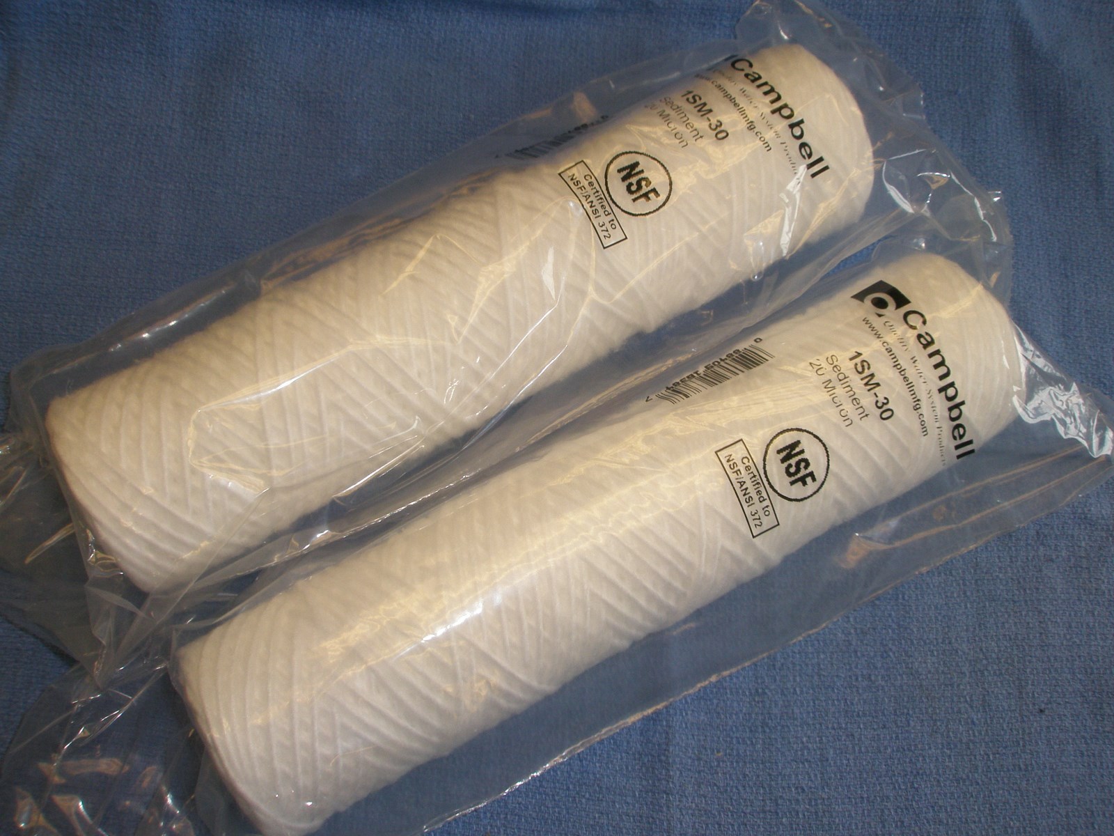 1SM Water Filters 20 Micron Sediment Cartridges 2pk Reverse Osmosis USA