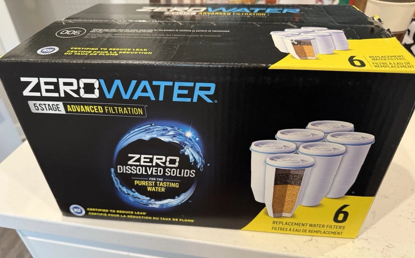 6 Pack Culligan Zero Water Filter 5 Stage Advanced Filtration ZR-006 Replacement
