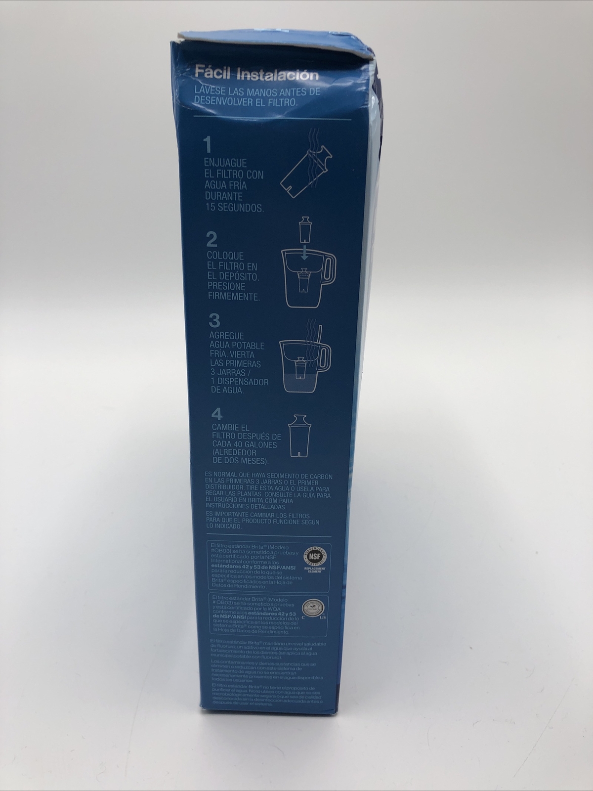 New distressed box Brita Standard Replacement Water Filter (PACK OF 10) 987554