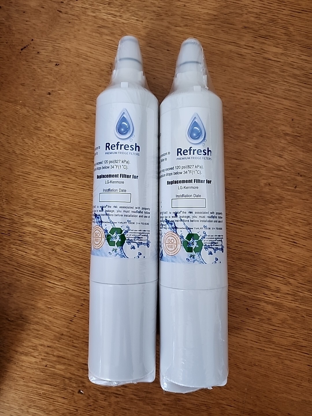 Refresh LG LT600P R-9990 Replacement Water Filter For LG & Kenmore (2 Pack)