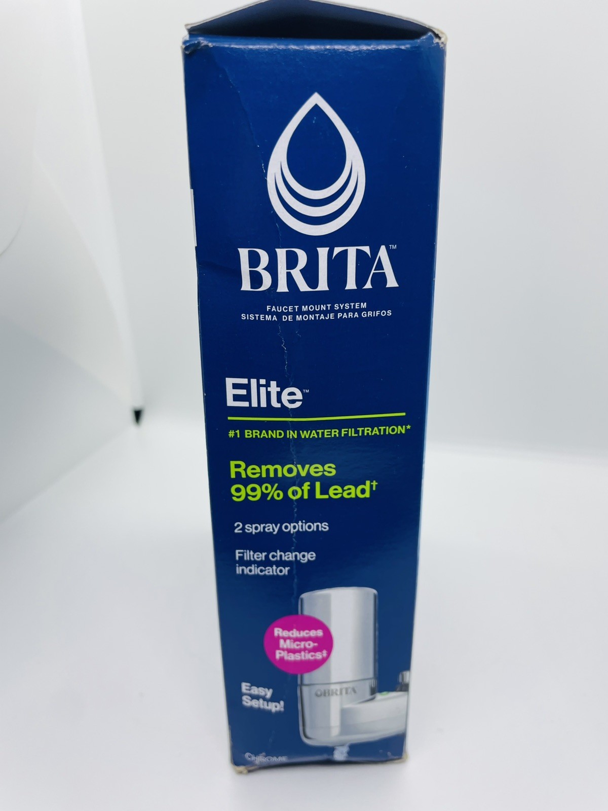 Brita Elite 35618 On Tap Faucet Mount 1 Liter Water Chrome Filter System