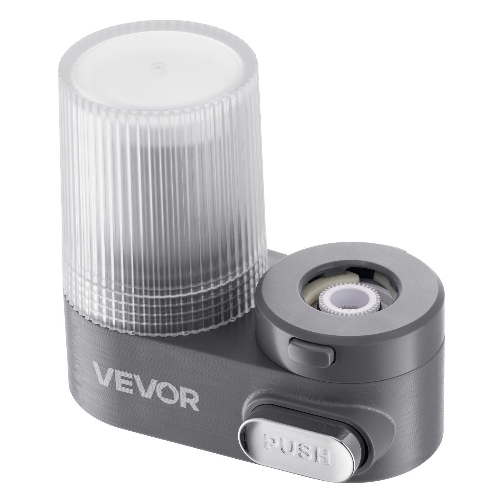 Kitchen Faucet Water Filter – Vertical Gray Mount w/ Purification Cartridge