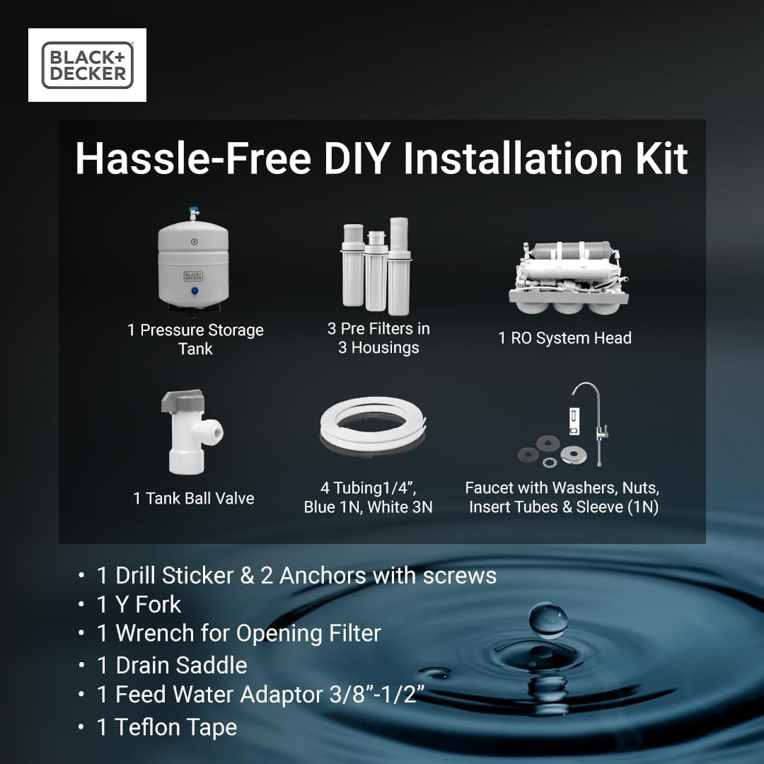 Alkaline 6-Stage RO Water Filter – Reduces PFAS, NSF/ANSI 58 Certified