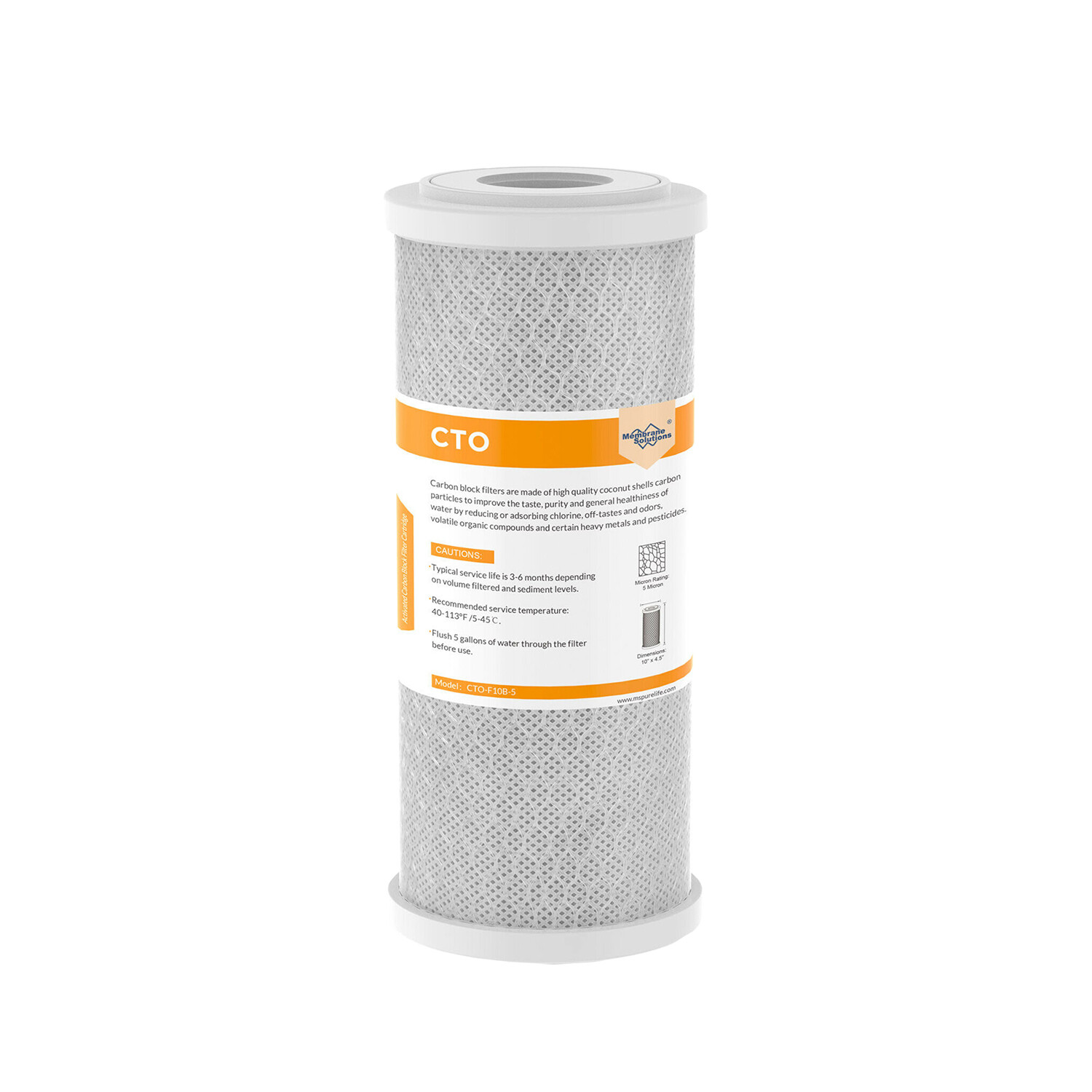 2-Stage 10 Inch Clear Whole House Water Filter Housing 10″ x 4.5″ Filtration Set