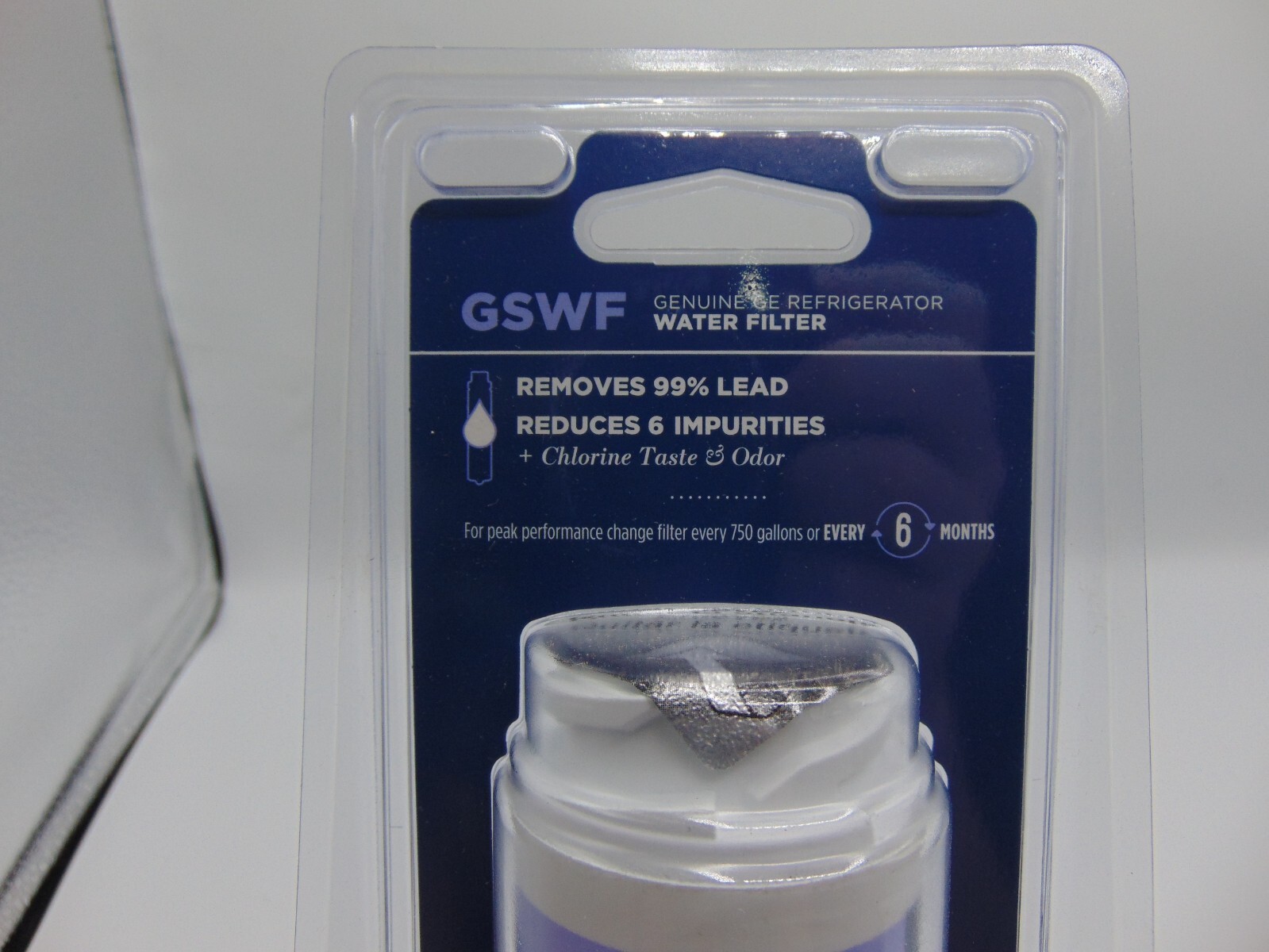 Genuine GE Refrigerator Filter GSWF Replacement Cartridge 2 PACK Lot New Sealed