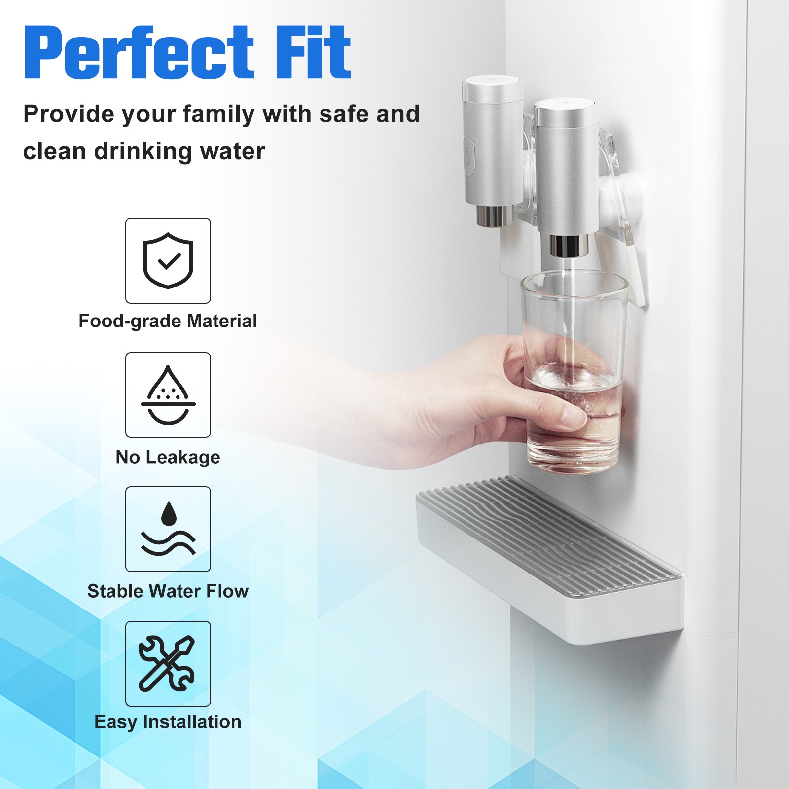 2-6x For GE MWF 46-9991 MWFP BSS25JFRJWW Smartwater Fridge Water Filter Replace