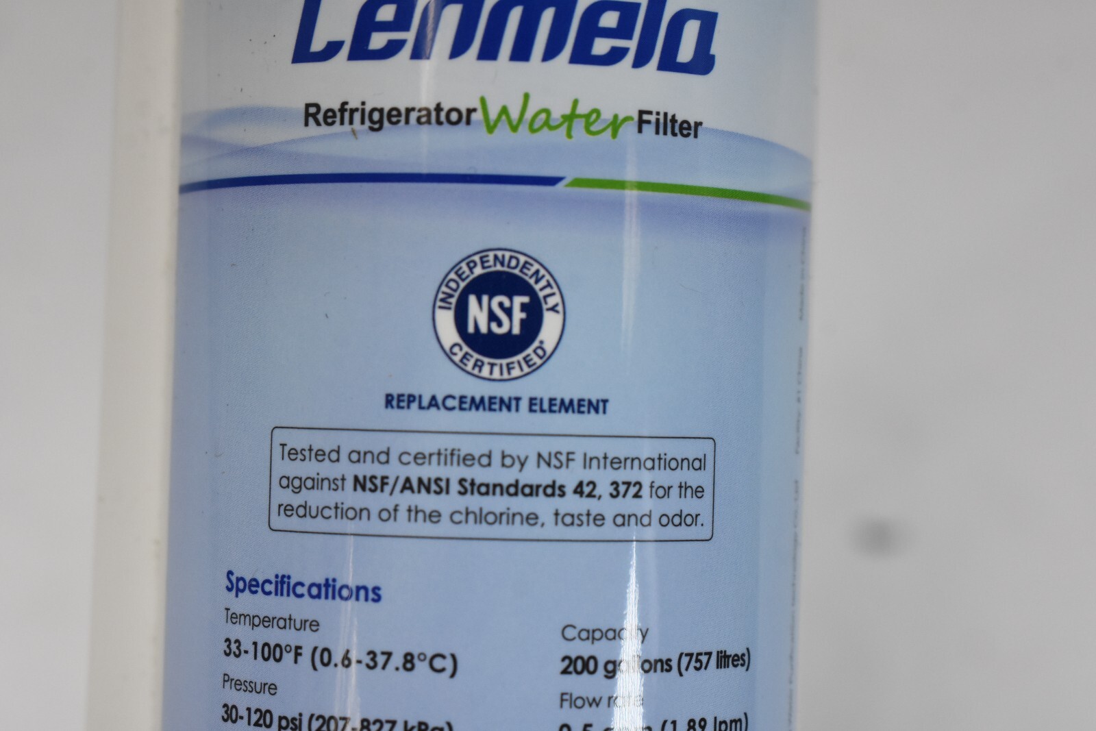 Cenmela Refrigerator Water Filter Replacement Element 30-120 psi CML006