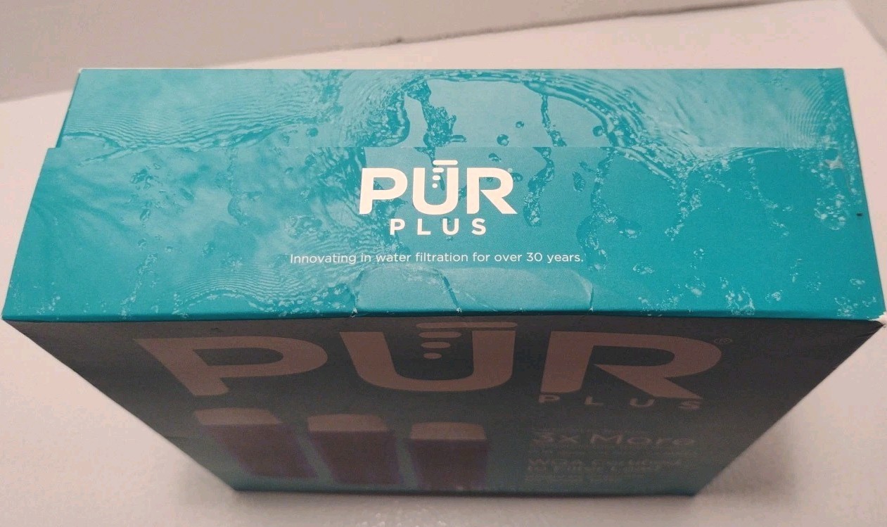 PUR PLUS 3 Count Water Filter Pitcher Replacement NSF Certified Lead Reduction