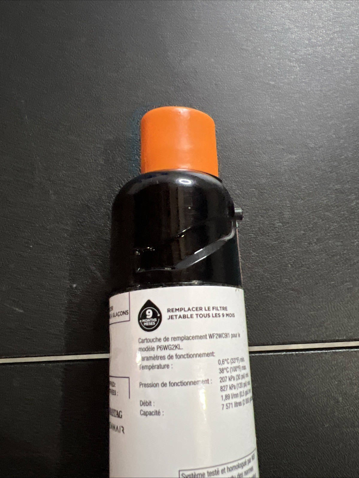 EveryDrop 2 Ice And Water Refrigerator Water Filter ΕDR2RXD1 White Orange