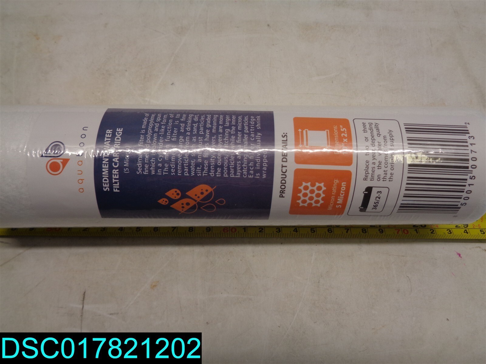 Qty=25: AquaBoon 5 Mic Sediment Water Filter Cartridges Standard 10×2.5″