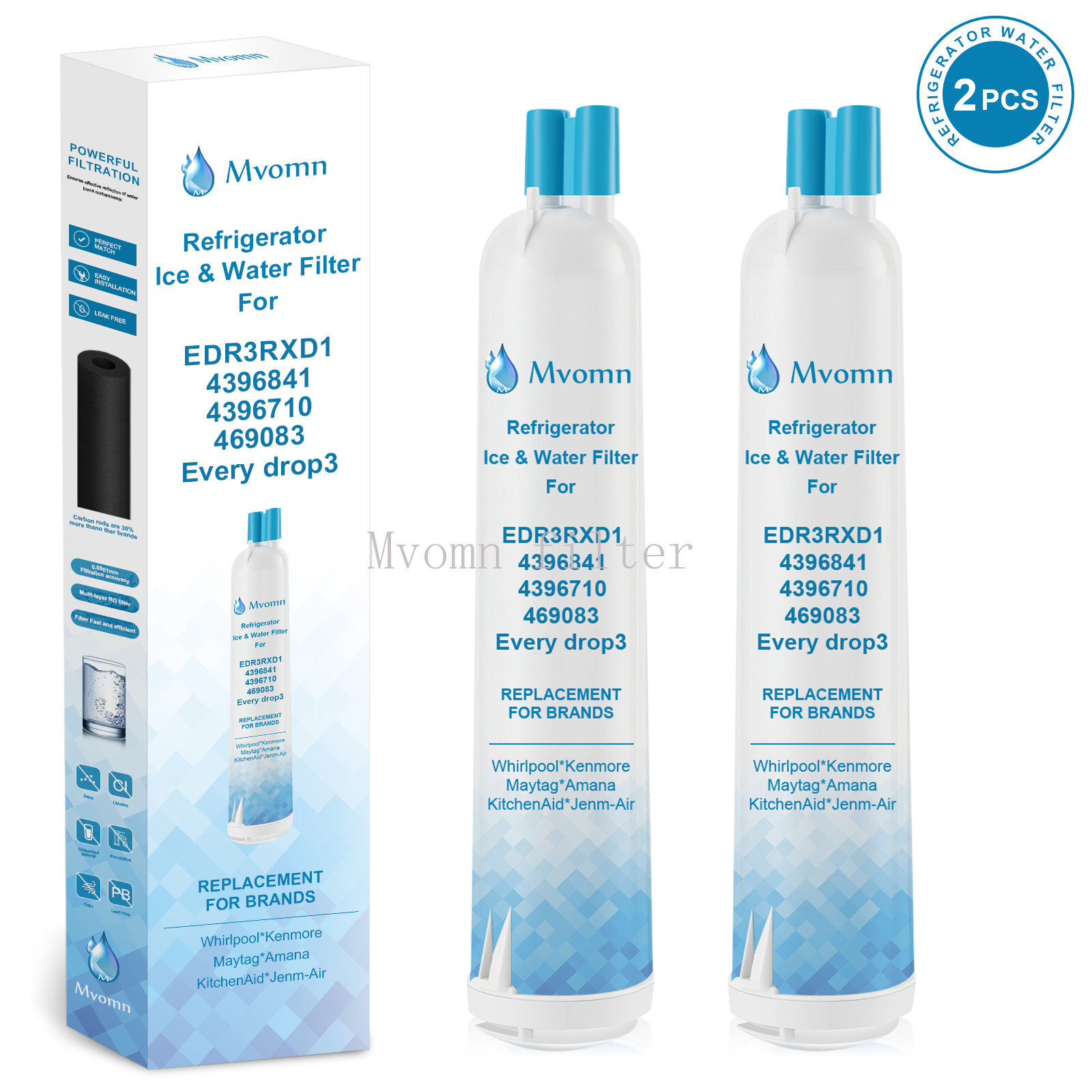 2Pack Kenmore 9083 Refrigerator Cartridge Water Filter 469083 9020 9030 US Stock