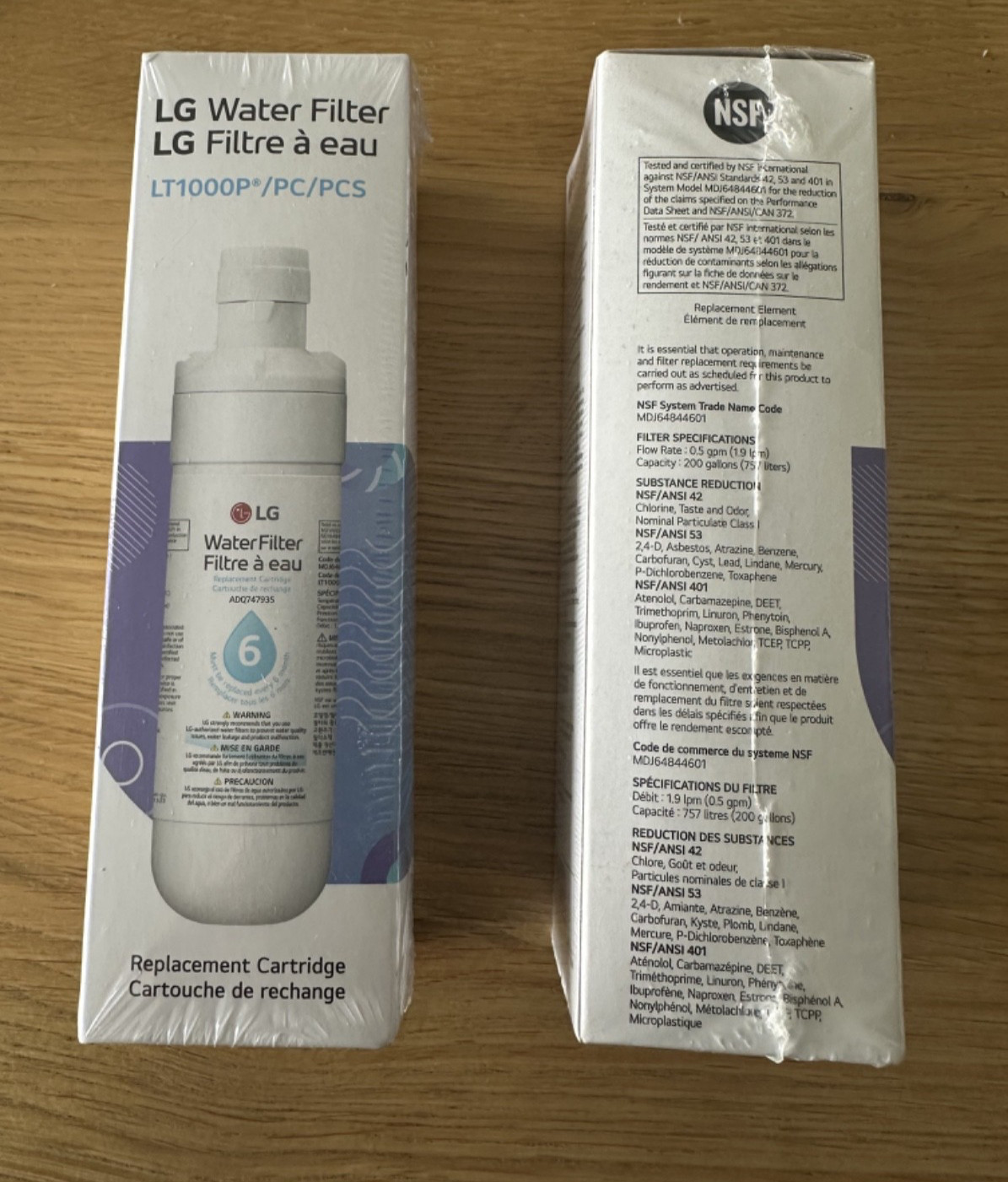 Genuine OEM LG Water Ice Filter Replacement Cartridge LT1000P/PC/PCS NEW Sealed