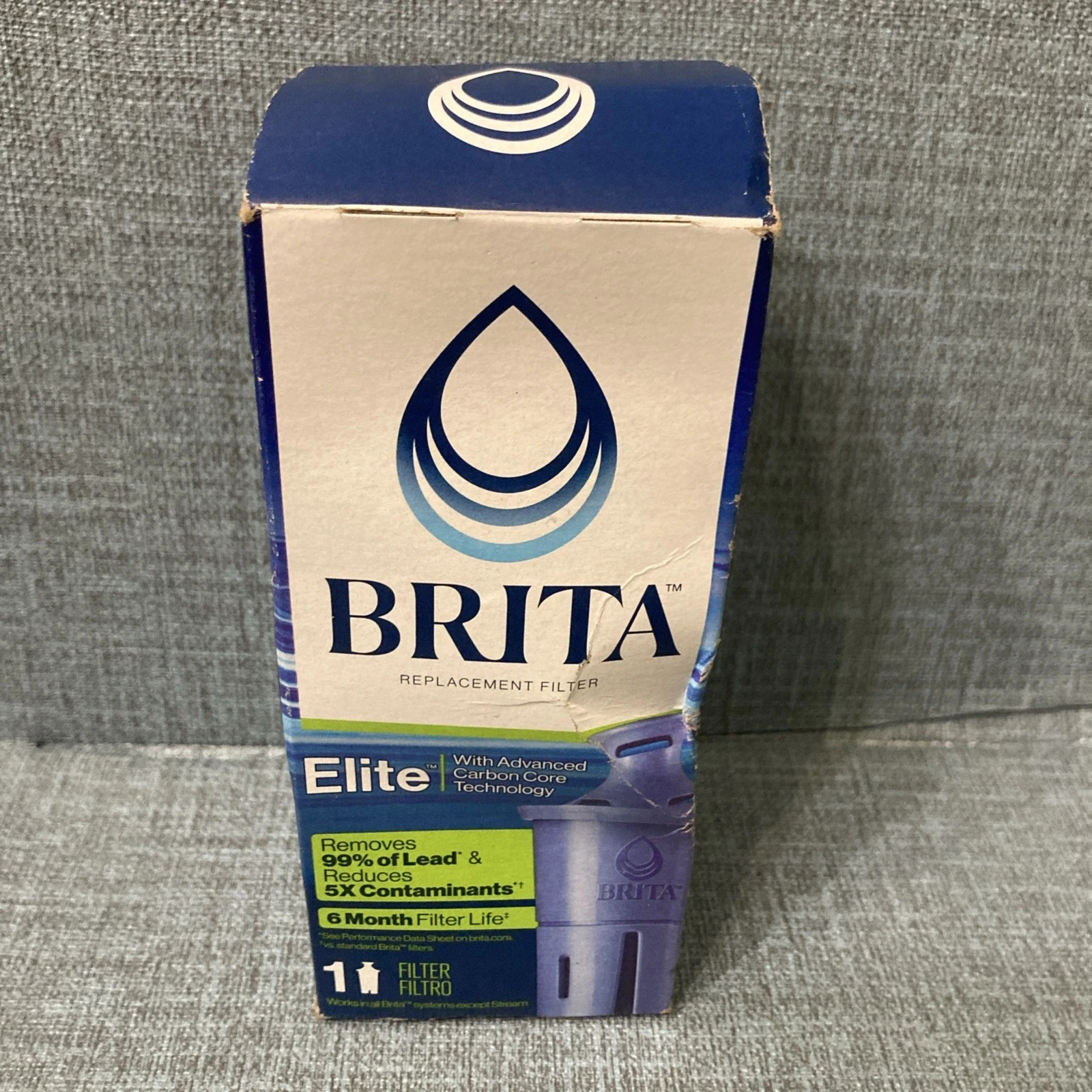 Brita ELITE 1- Pack Replacement Filter Pitchers Dispensers Water Filtration