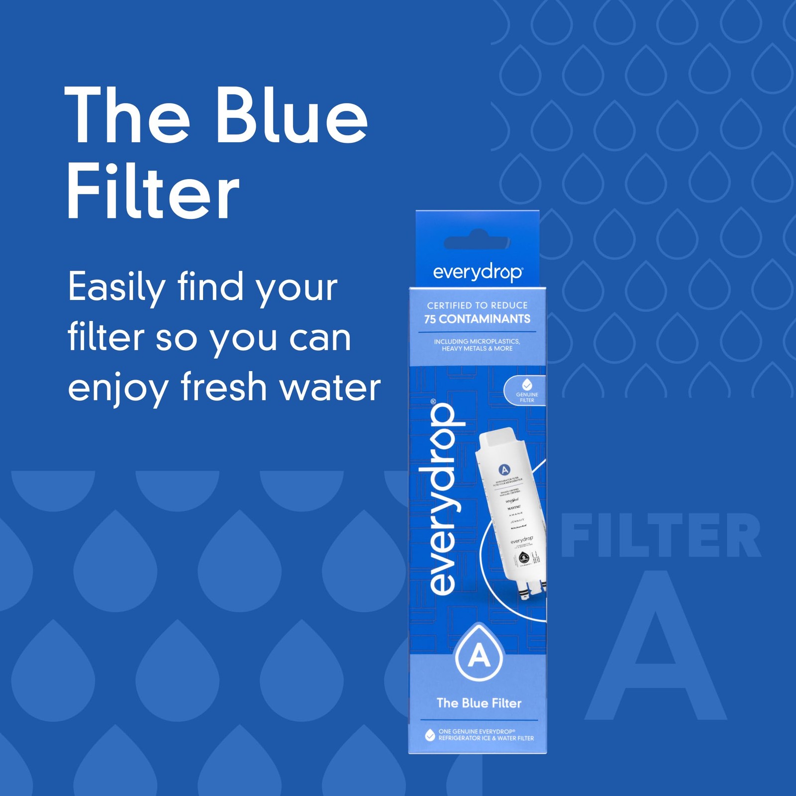 Filter Water A EDRARXD1 Single Pack Teal Green Everydrop Refrigerator Whirlpool