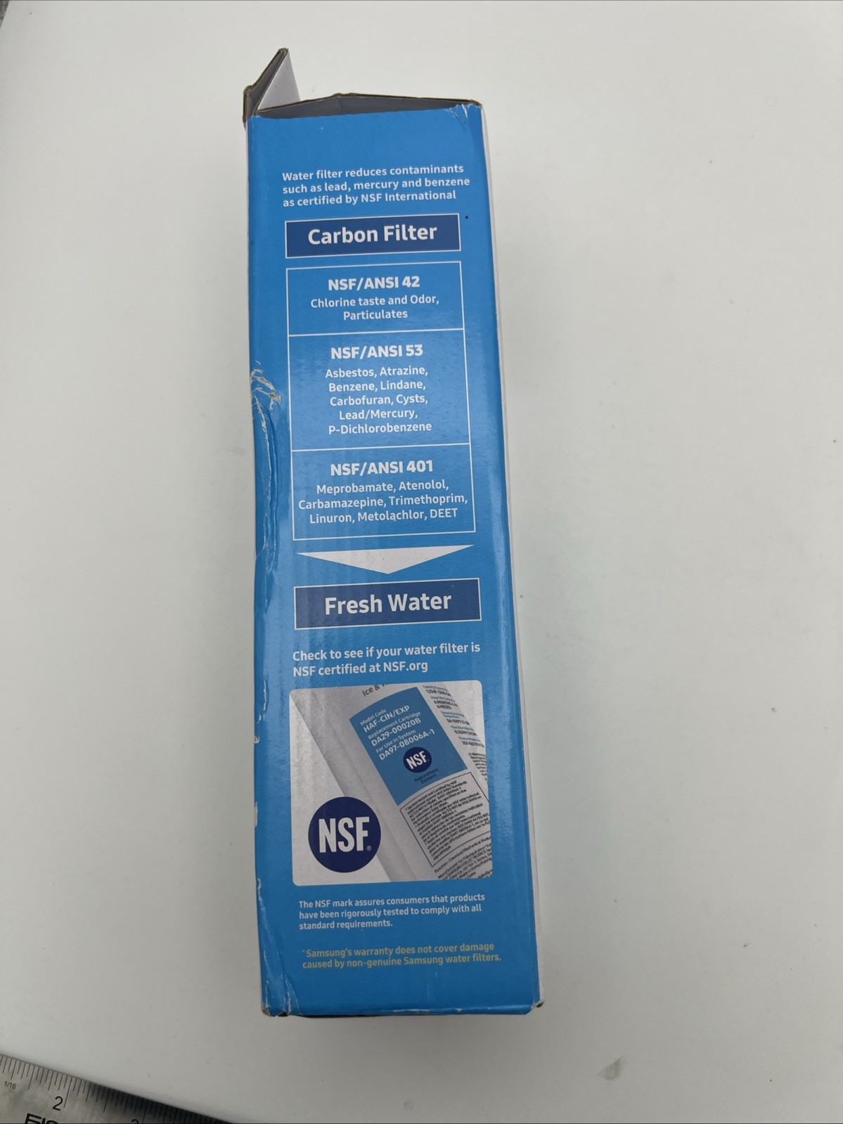 Samsung DA29-00020B HAF-CIN/EXP Refrigerator Ice & Water Filter Genuine