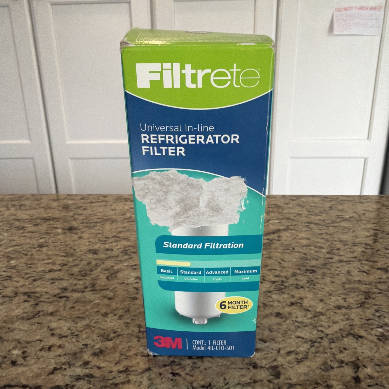 3M Filtrete Universal In Line Refrigerator Water Filter 6 Months 4IL-CTO-S01