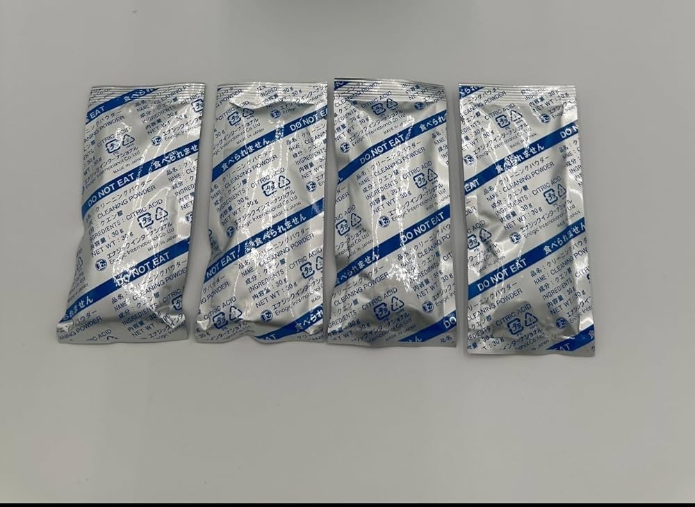 Enagic Kangen Leveluk E-Cleaner Refill Powder Maintenance 4 Packs 30g ea NEW
