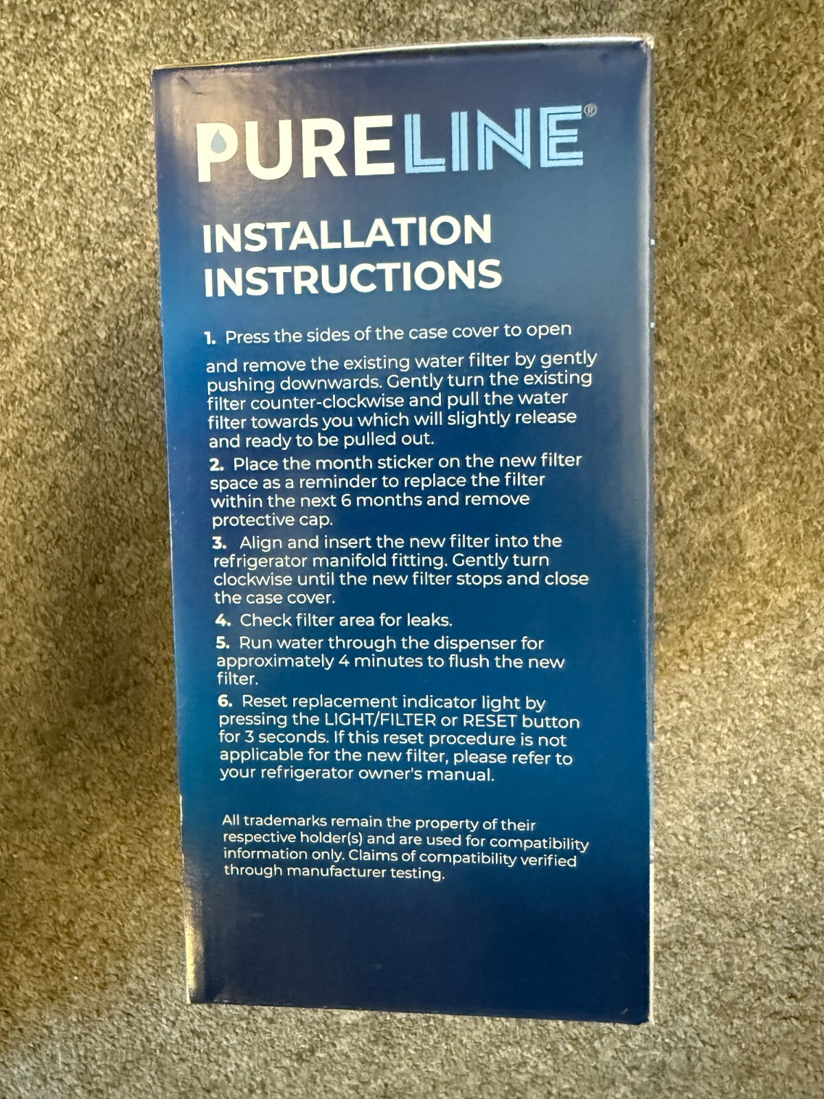 3 PACK *NEW* Pureline PL-3400 Refrigerator Water Filter For LG Kenmore LG LT100P