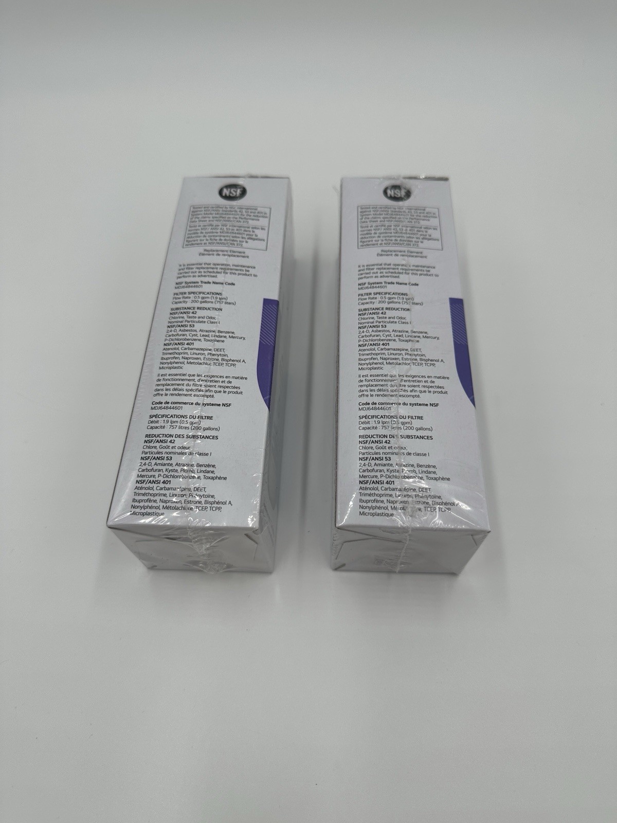 LG Genuine LT1000P/PC/PCS Refrigerator Water Filter Lot of 2 New/sealed