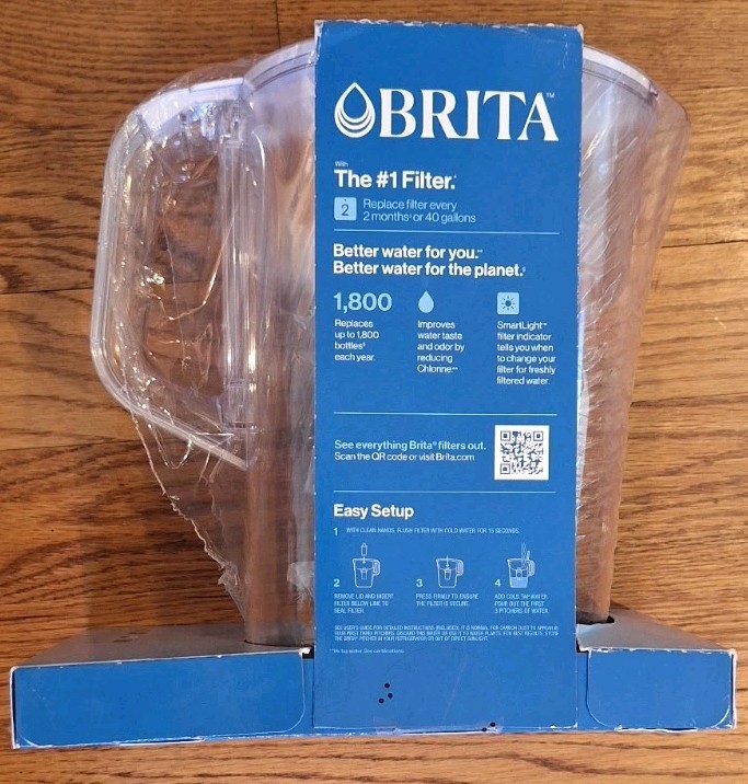 Brita Elite 10-Cup Water Pitcher + 2 Filters, New Package