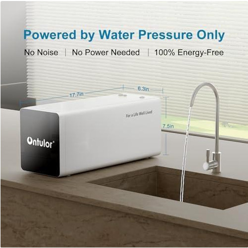 Ontulor Reverse Osmosis System, 6-in-1 Tankless Filter Portable Water Purifier