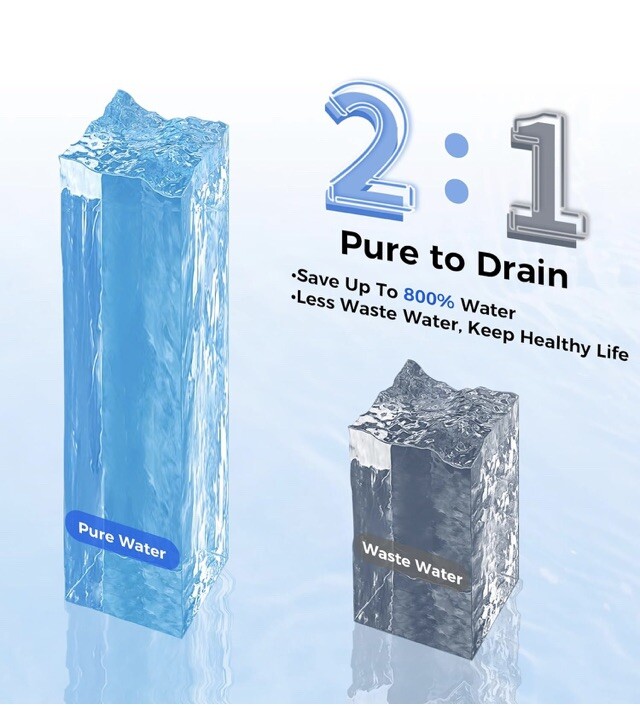 800GPD Tankless Reverse Osmosis Water Filter System high Flow UnderSink-VonWater