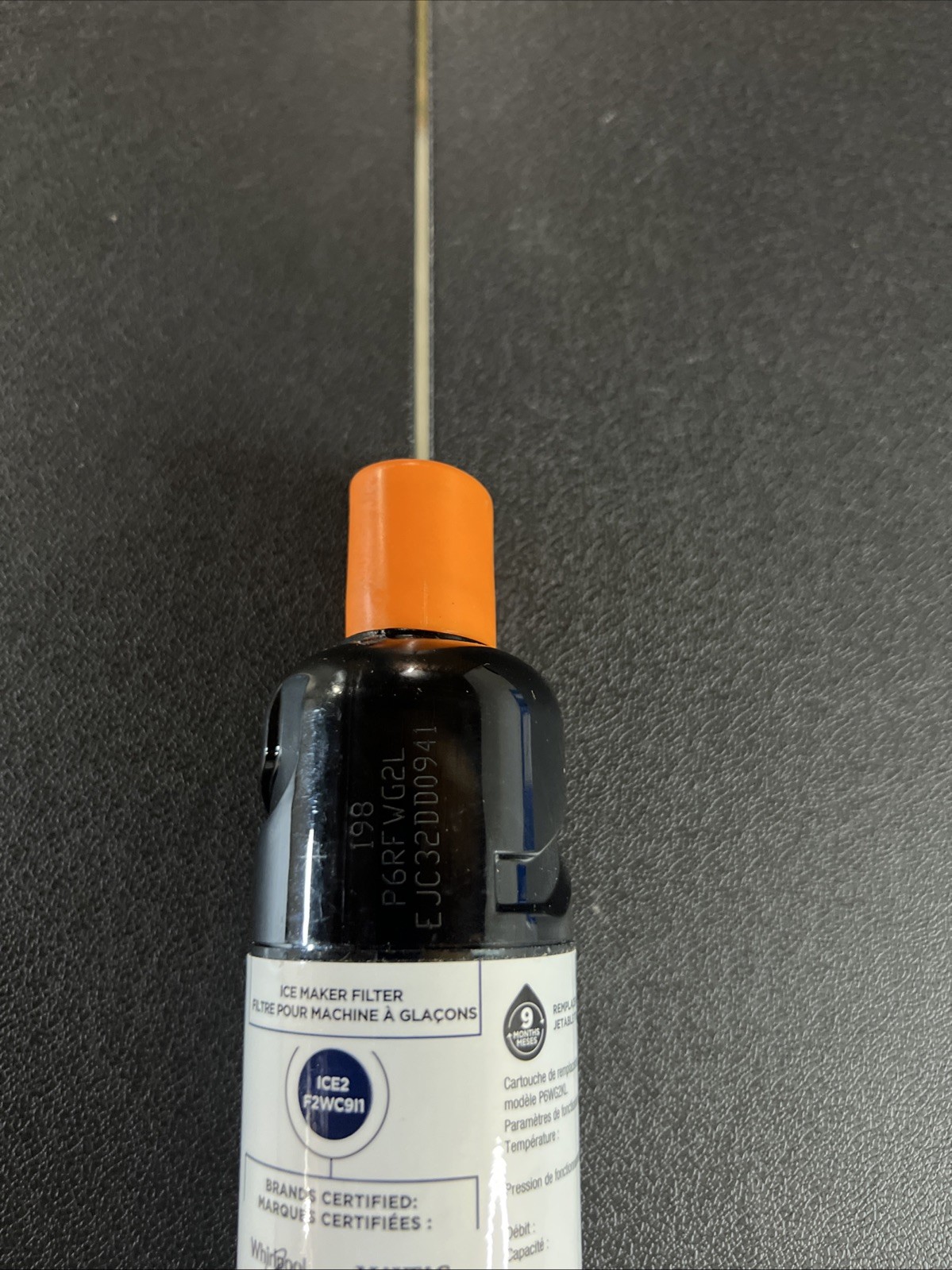 EveryDrop 2 Ice And Water Refrigerator Water Filter ΕDR2RXD1 White Orange