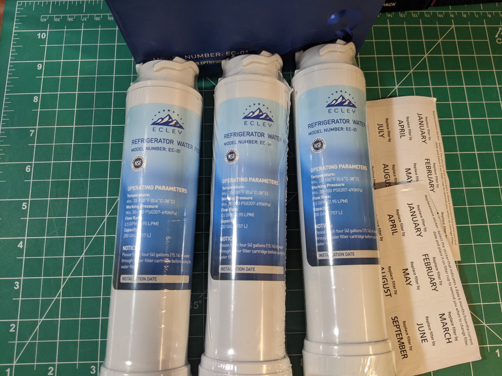 Ecley EC-01 Replaces Frigidaire EPTWFU01 Refrigerator Water Filter