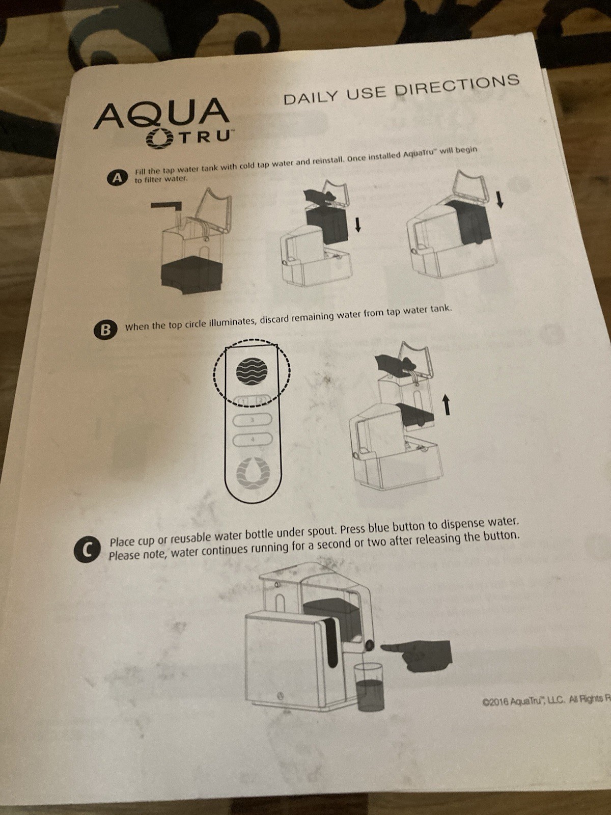 AquaTru Countertop Reverse Osmosis Water Purifier System AT2010 W/Extra Tank