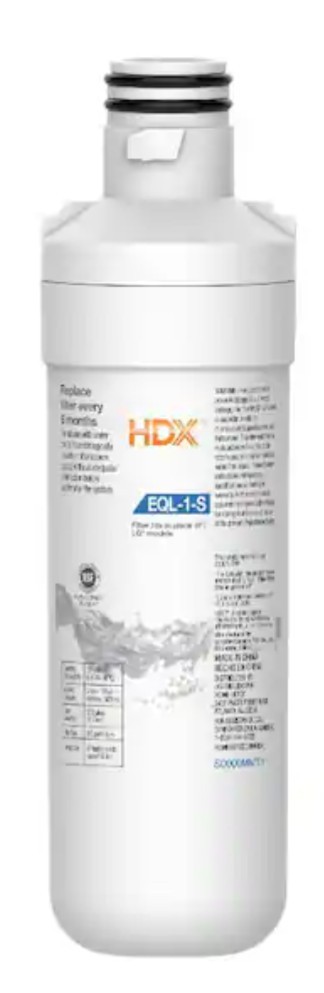 HDX EQL-1-S Standard Refrigerator Water Filter Replacement For LG LT1000P (2…