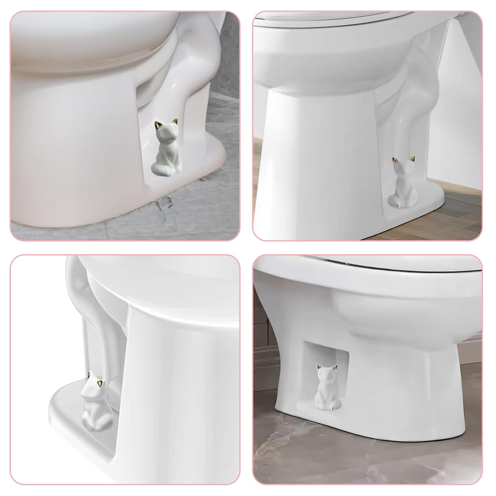 Decorative Toilet Bolt Covers – 4PCS Extra Tall Rust-Resistant Screw Caps