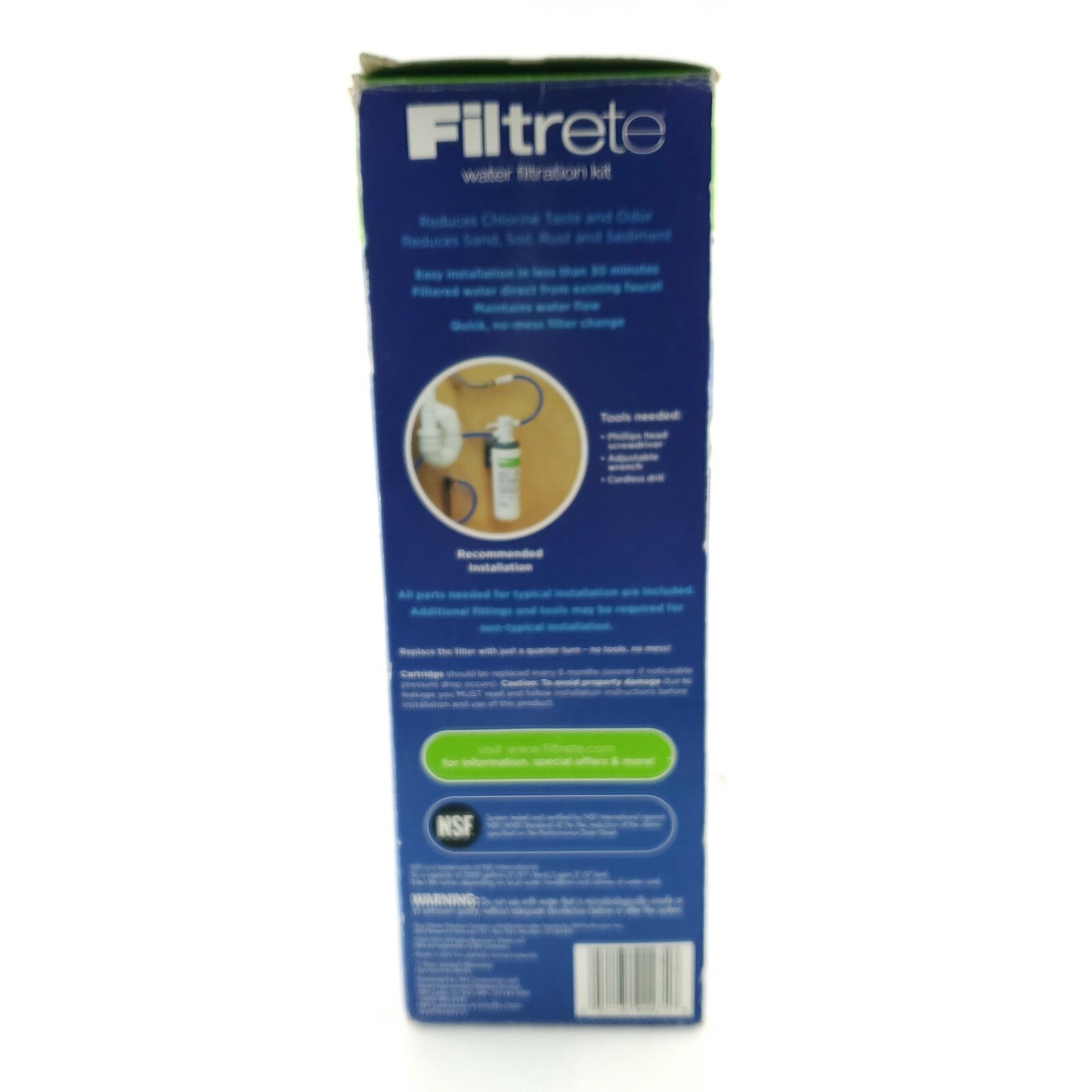 Filtrete Water Filtration Kit Easy Installation Under The Sink White USA Seller