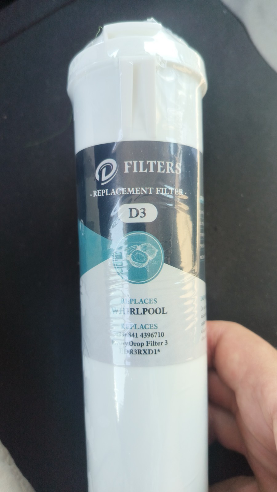 D3 Refrigerator Replacement Filter D3 New & Sealed EDR3RXD1