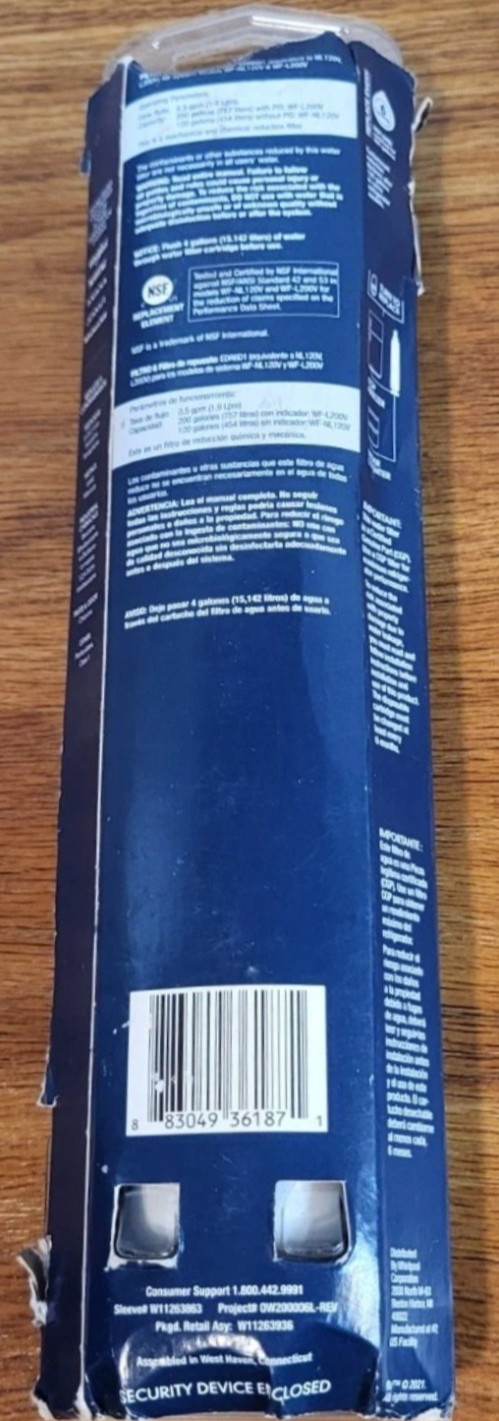 Whirlpool Everydrop Ice and Water Refrigerator Filter – White (EDR6D1)