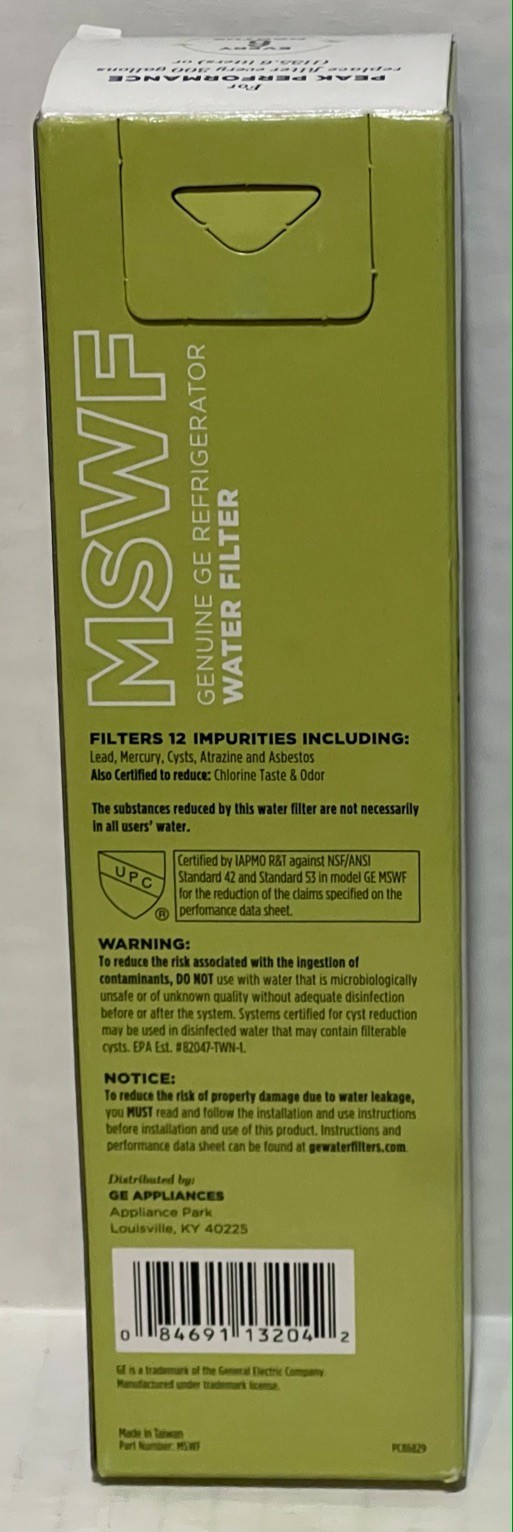 GE MSWF Replacement Refrigerator Water Filter NEW