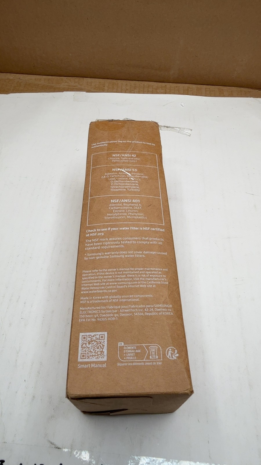 Water Filter for Select Samsung Refrigerators – White