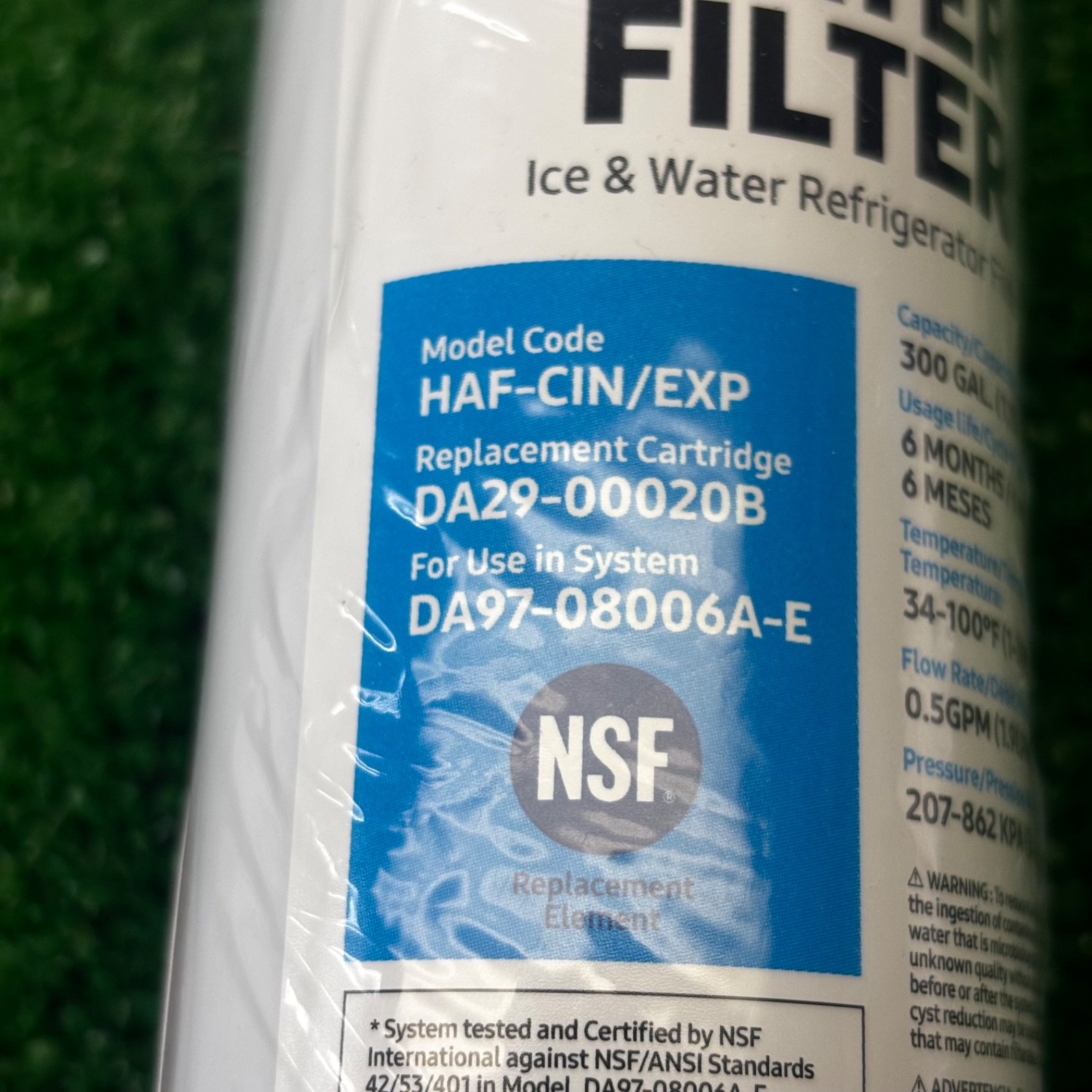 New Samsung Genuine DA29-00020B HAF-CIN/EXP Fridge Ice & Water Filter FREE SHIP