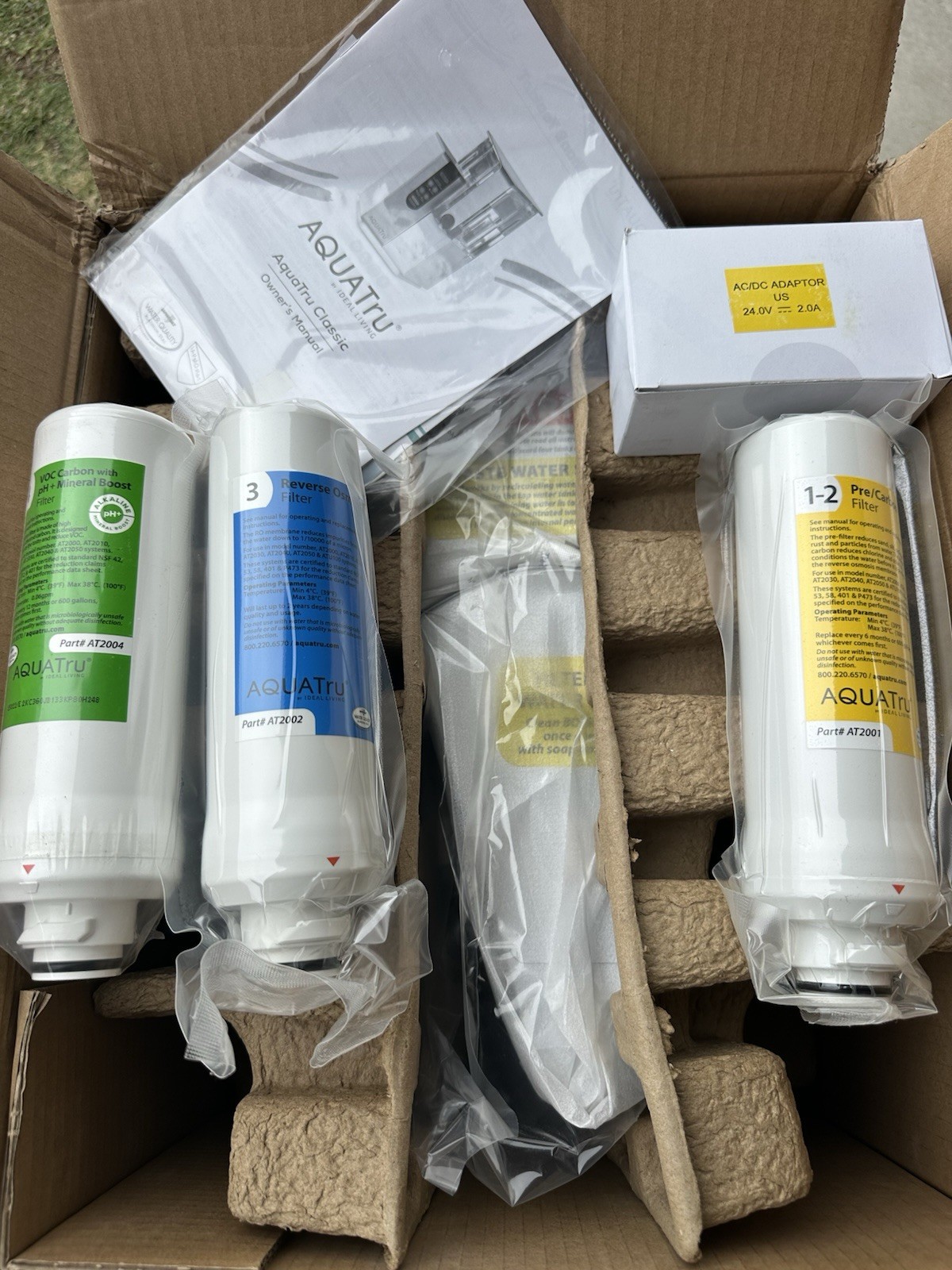 AquaTru Classic Alkaline Countertop Water Filter System New Open Box