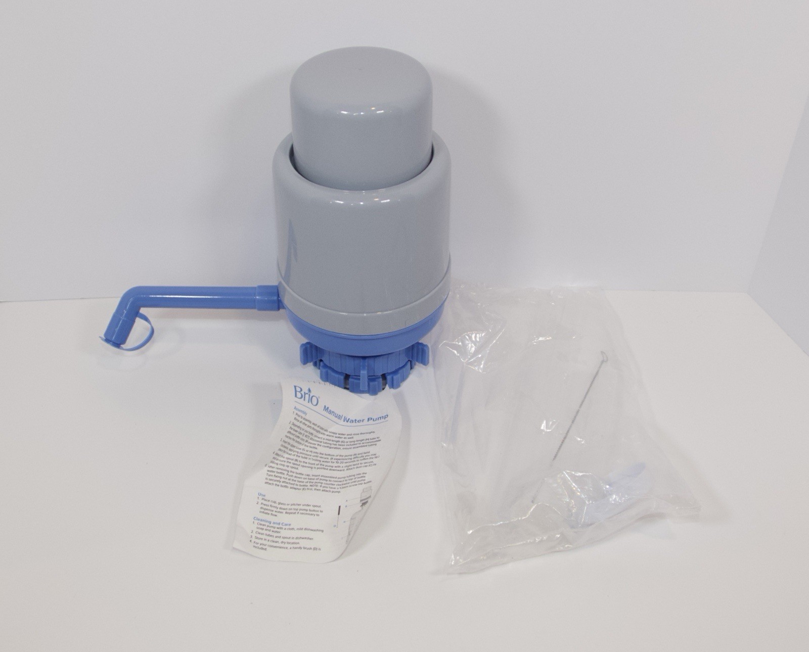 BRIO PU100 Manual Drinking Water Pump Universal Fit for 3&5 Gallon Bottles