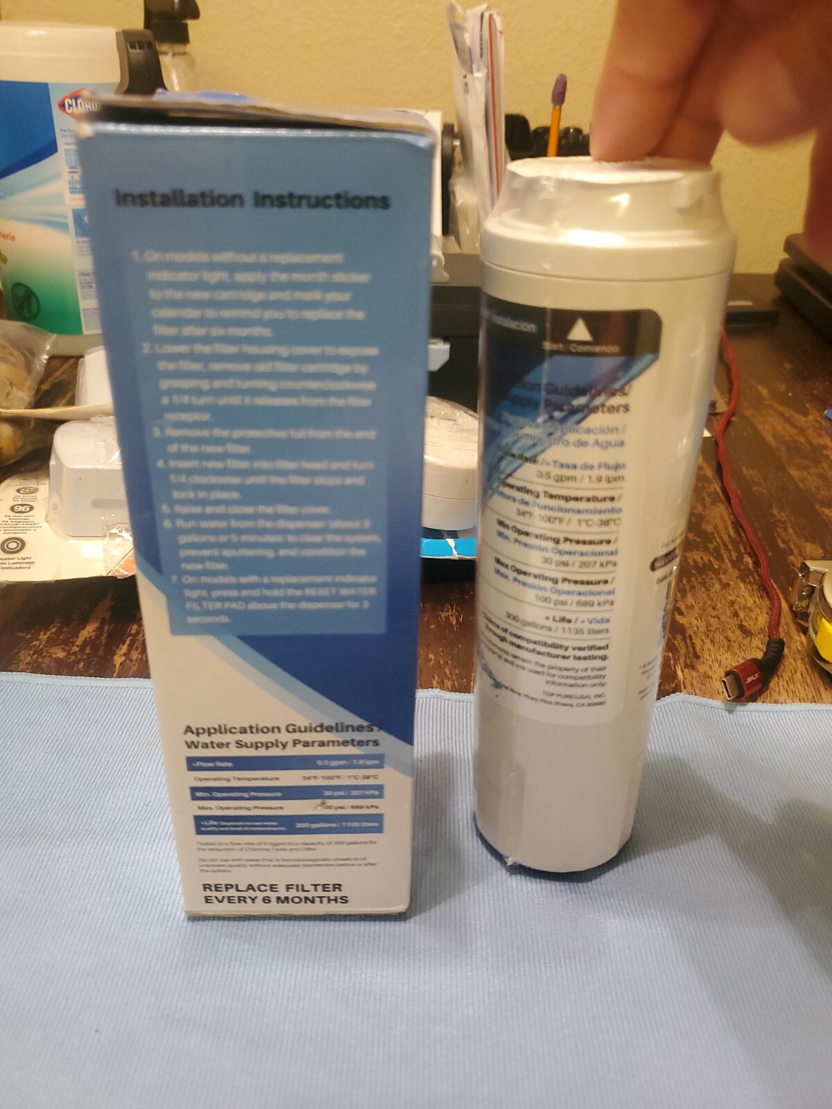 Lot Of 2 IcePure RWF0900A Refrigerator Water Filter. See Description