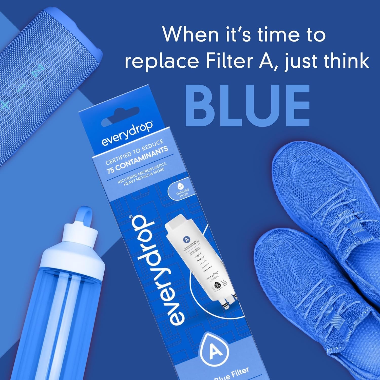 Refrigerator Water Filter A EDRARXD1, Single Pack Compatible with Everydrop