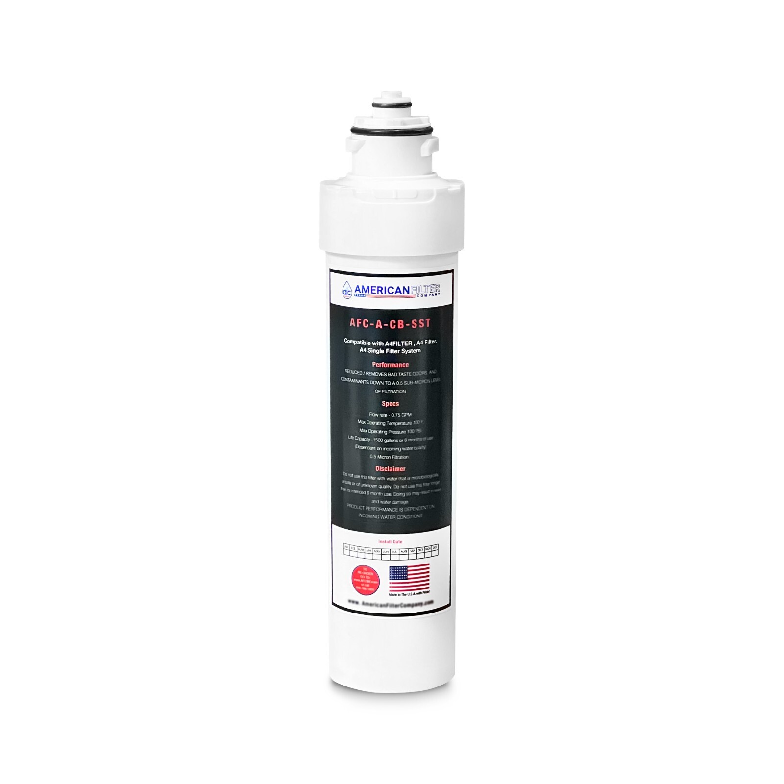 AFC-A-CB-SST A4 Filter, A4FILTER ,A7WH Compatible Water Filters, Made by AFC