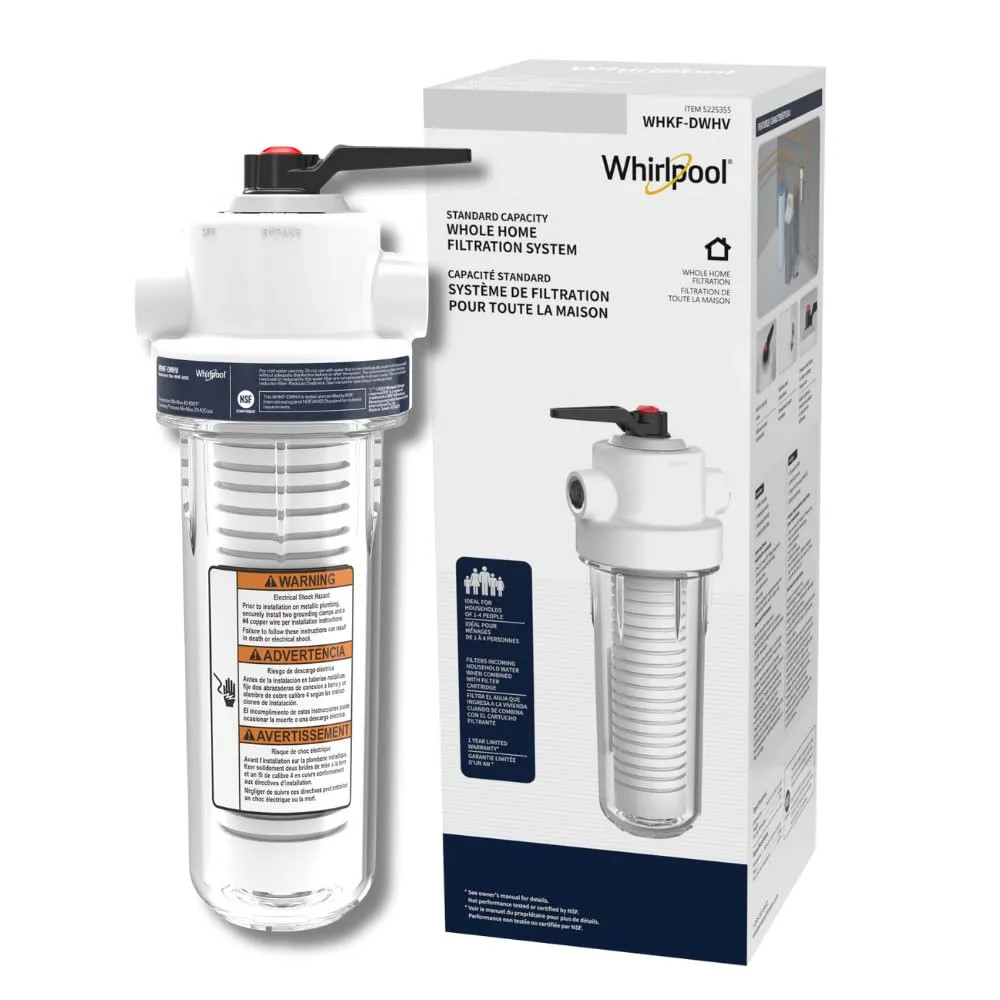 Whirlpool 10 x 2.5 Inch Whole House Water Filtration System