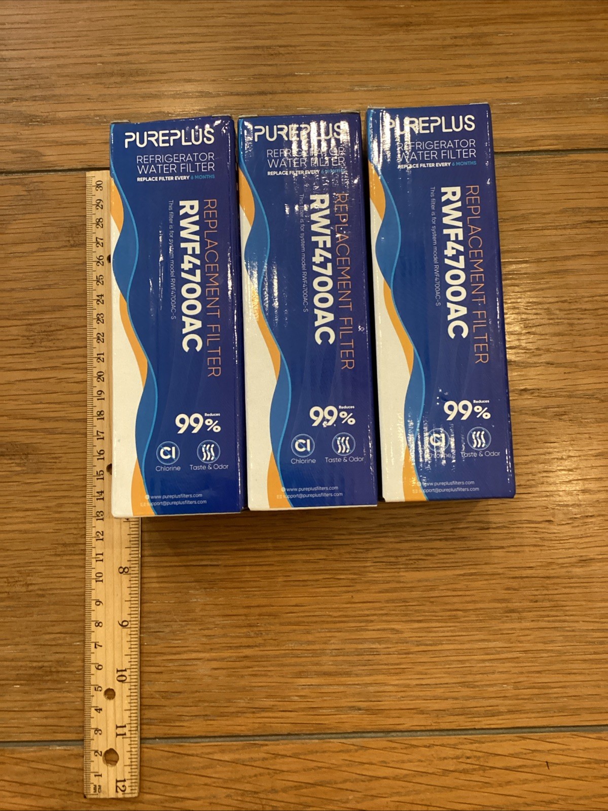Pureplus RWF4700AC Replacement Refrigerator Water Filter Lot Of 3 and 3pk af004