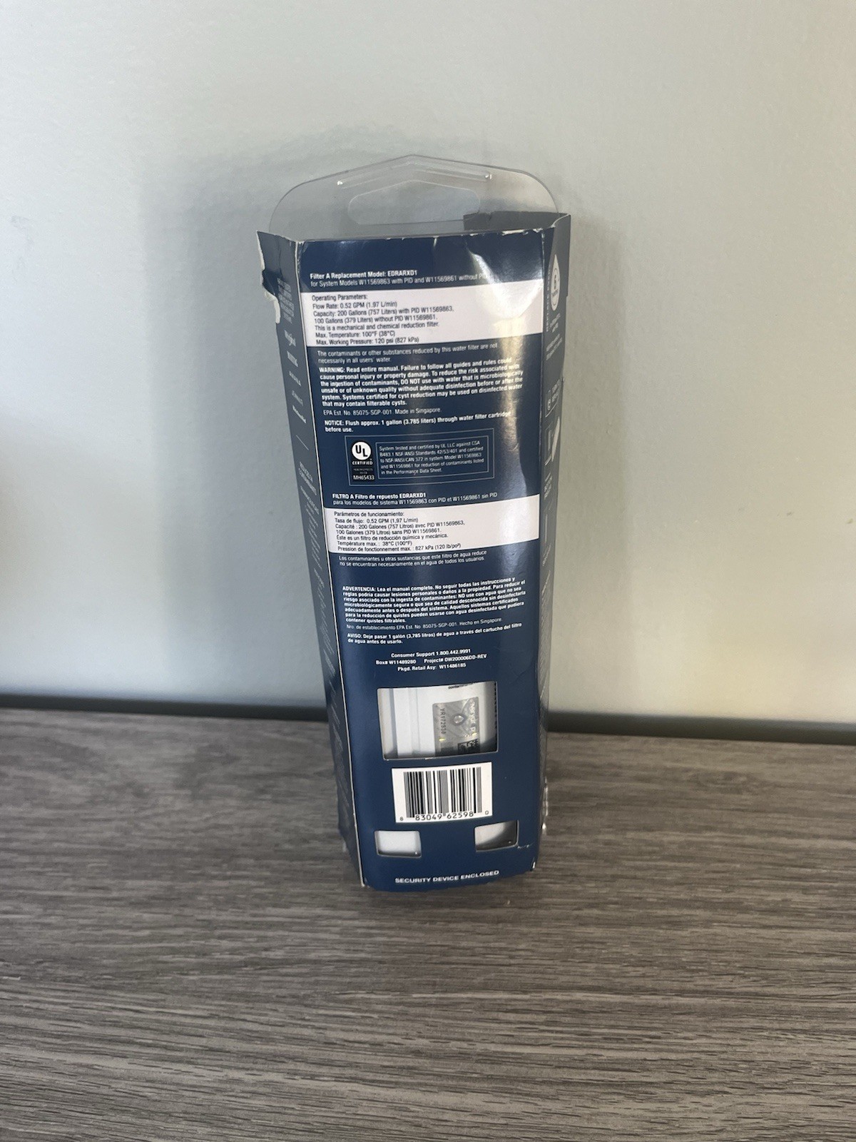 Everydrop Refrigerator Water Filter A * EDRARXD1 * NEW-damaged box UNOPENED