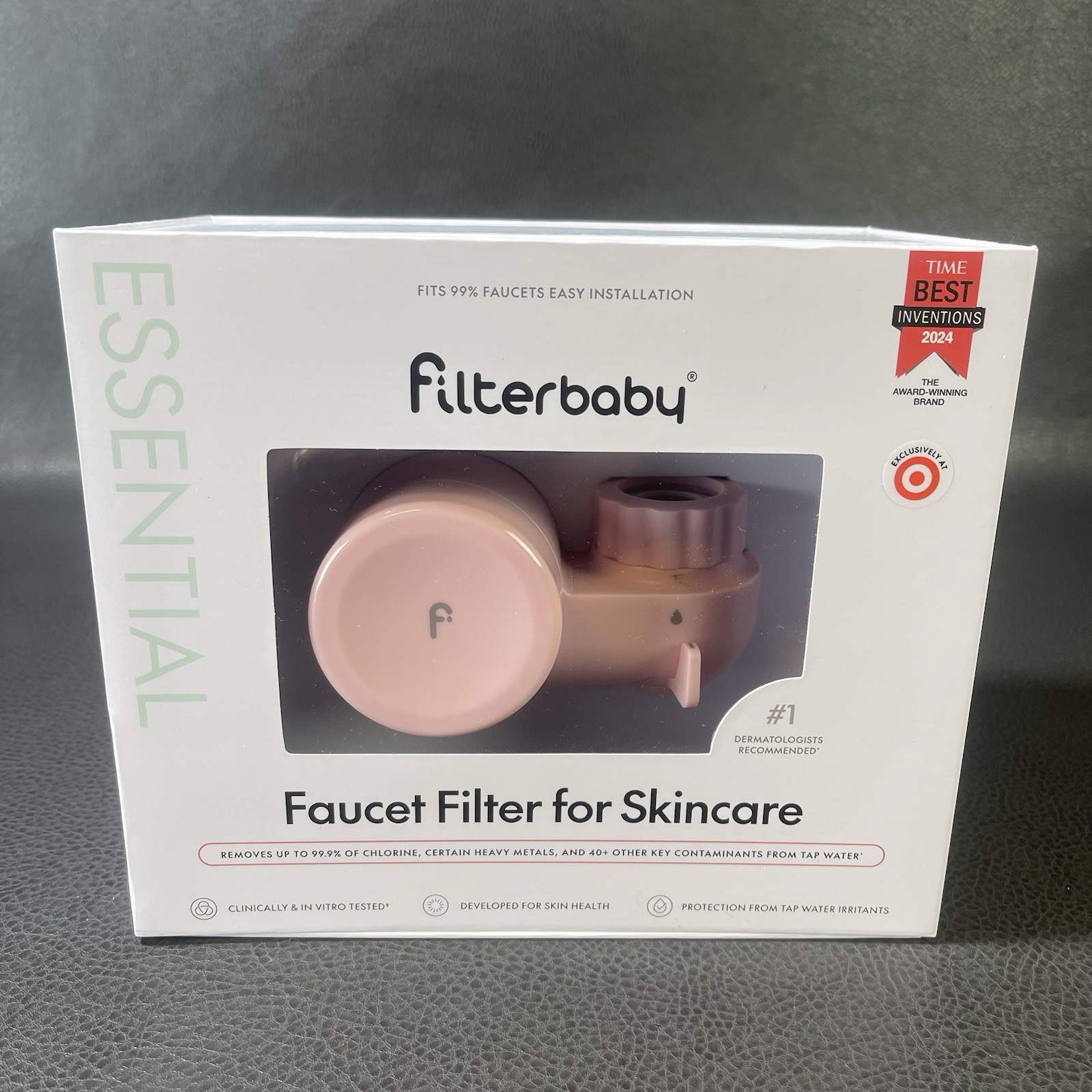 Filterbaby Faucet Filter For Skincare In Pink Fits 99% of Faucets New Open Box