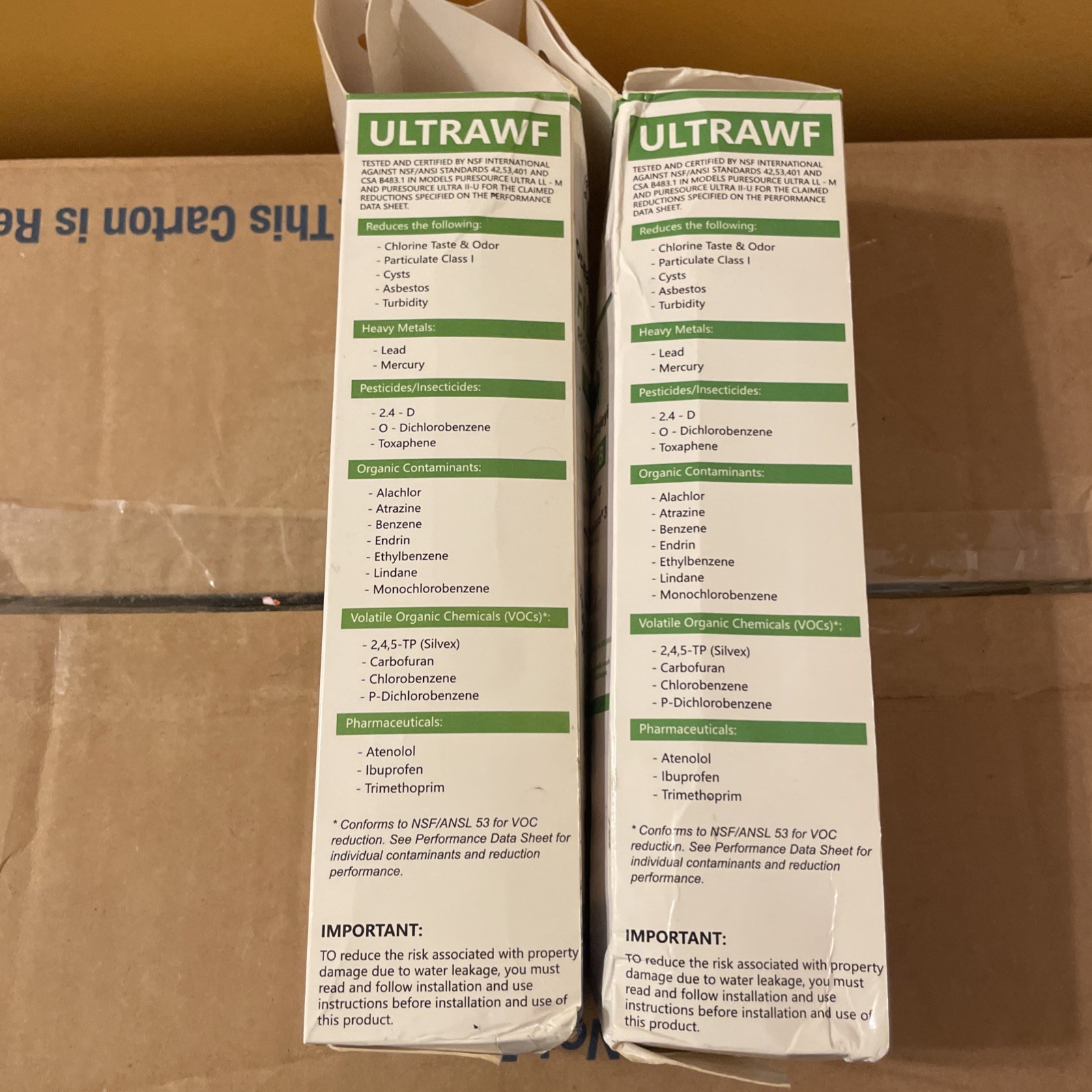 2pack WF3CB Refrigerator PureSource3 Water Filter Replacement For Frigidaire