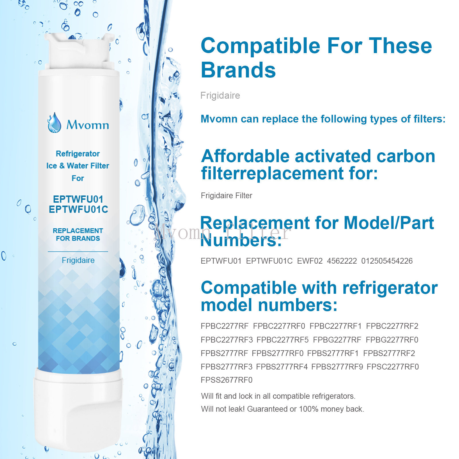 For Frigidaire EPTWFU01 Pure Source Ultra II Filter Refrigerator 4PACKS